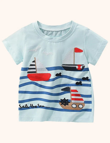 Sailing Applique T-shirt